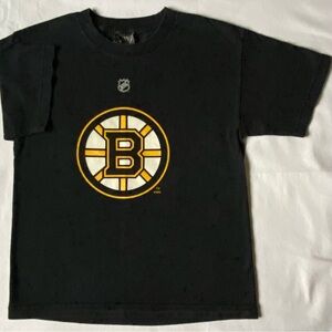Bruins T-Shirt Size Large 14 16 Reebok Marchand NHL Black Youth Boys Girls